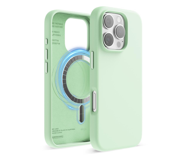 Elago Magnetic Silicone do iPhone 16 Pro Soft Mint ES16MSSC63PRO-SMT - 1278778 - zdjęcie